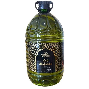 Oro Al-Andalus Queen Extra Virgin Olive Oil Cold Press, Picual Variety From Spain Plastic Bottle, 5 Liters